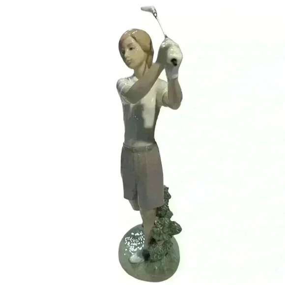 Vintage Lladró A Perfect Drive‎ #6550 Figurine Retired Golf Sculpture in Box - Picture 9 of 16